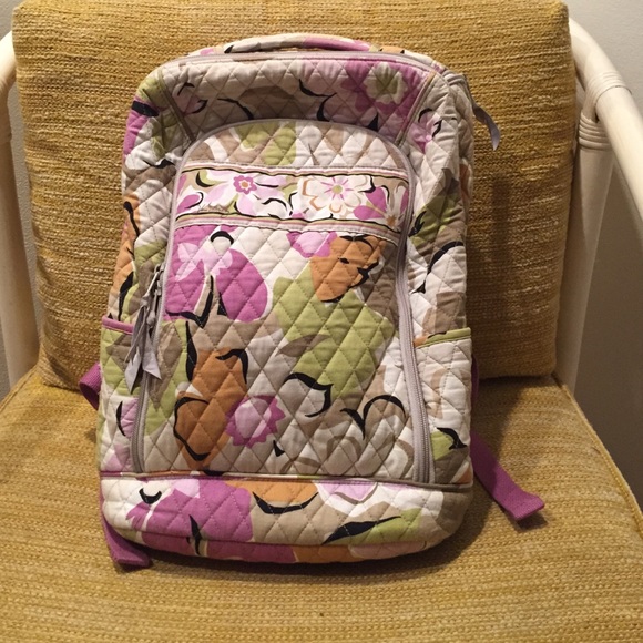 Vera Bradley backpack with a lap top compartment.