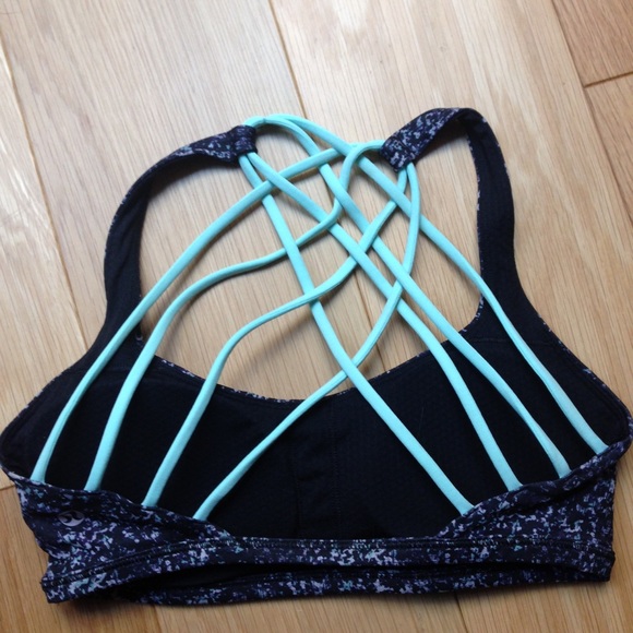 Lululemon free to be bra print purple mint - Picture 2 of 3