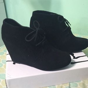 Brand new wedge booties!