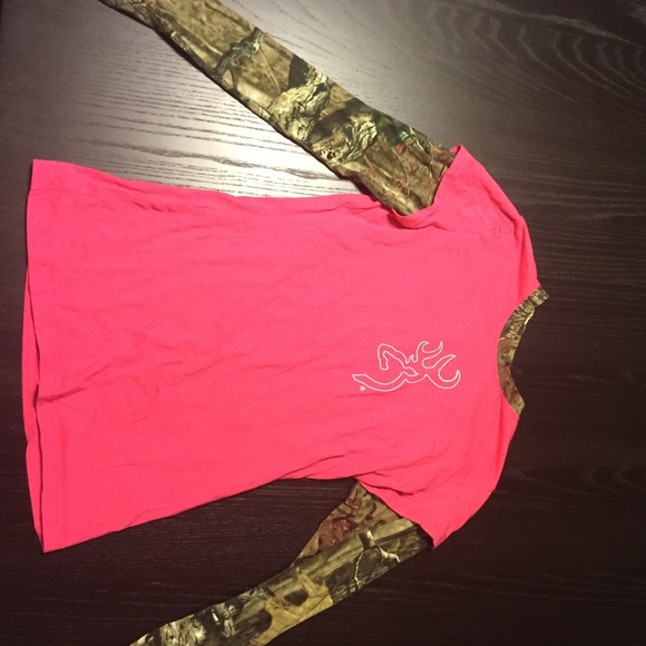 Pink camo shirt