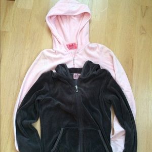 BUNDLE 2 classic Juicy velour hoodies