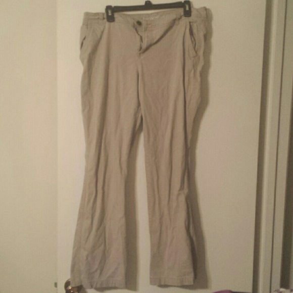 Boot cut khakis