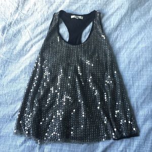 Sequin racerback tank