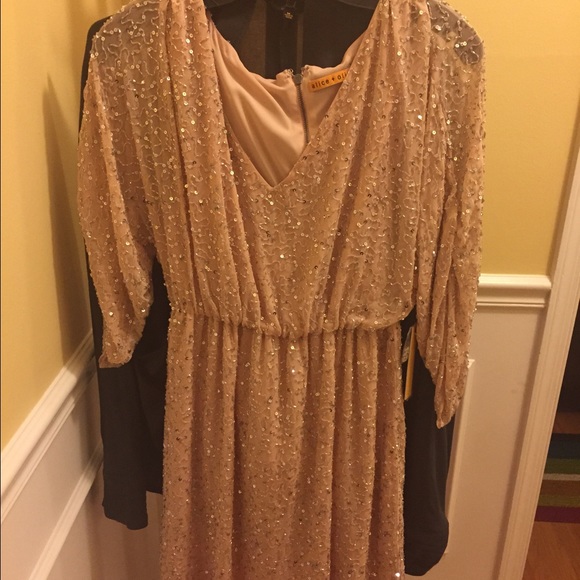 Alice and Olivia Olympia Embellished Tunic Dress - Picture 3 of 4