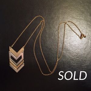 Chevron Pendant Necklace