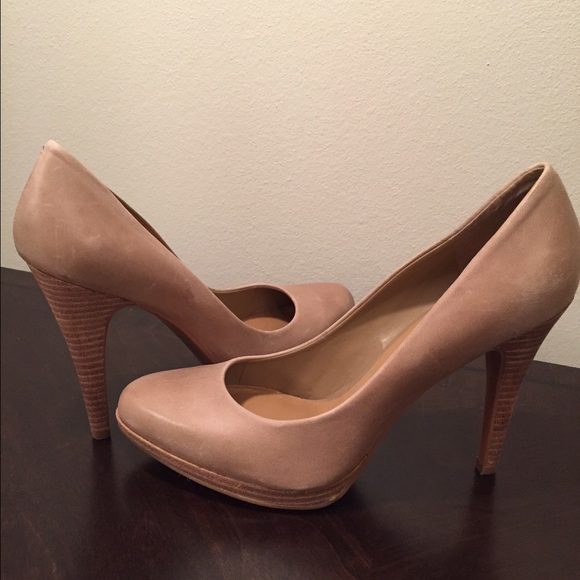 Tan pumps