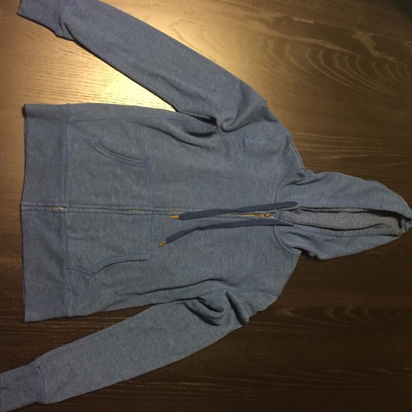 Blue zip up hoodie
