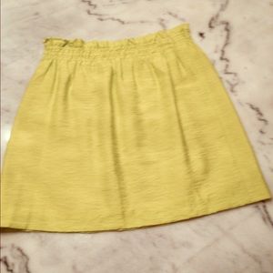 J.Crew Paperbag Skirt - Lime Green