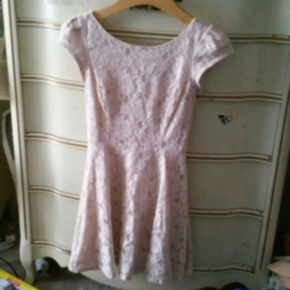 Nordstrom Pastel Pink Lace Dress