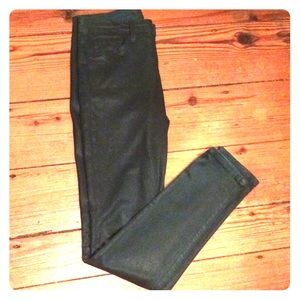 Green waxed Joe's Jeans