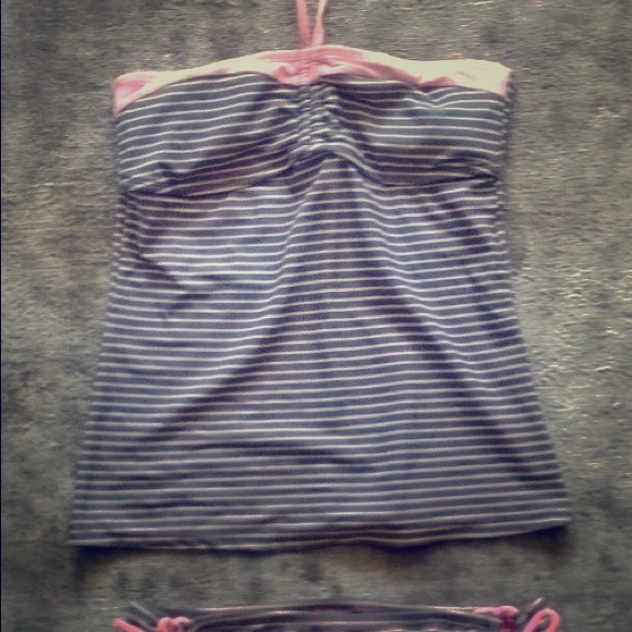 Tanking swimsuit.