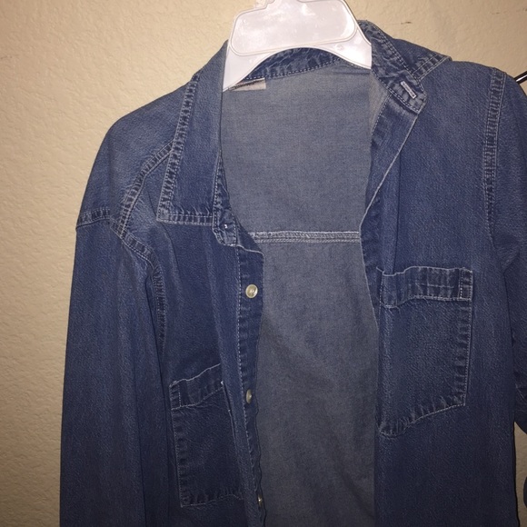 Denim shirt with pockets