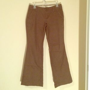 NWOT old navy super flare khakis