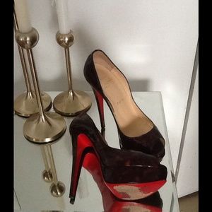 Christian Louboutin Lady Peep Pumps on Poshmark  