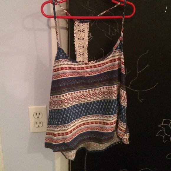 Tribal print flowy tank