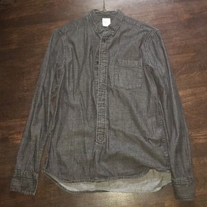 Unisex Denim Shirt Black