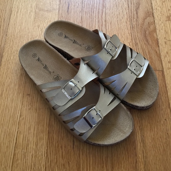 Nature Breeze Birkenstock Metallic Sandal