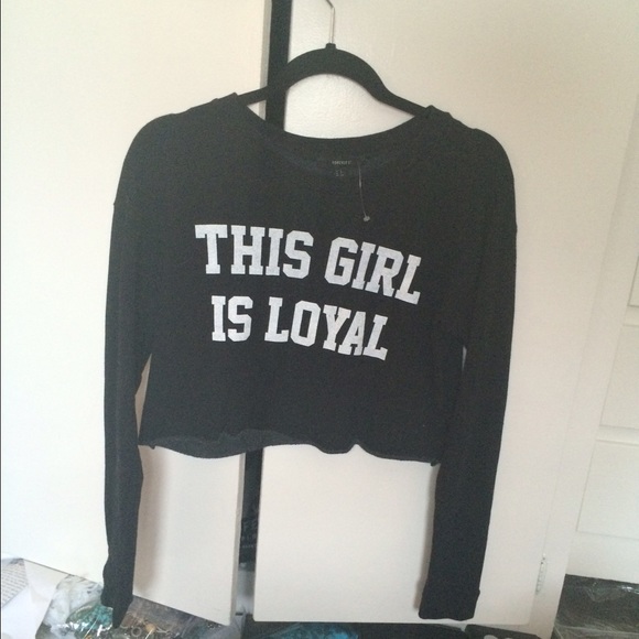 This Girl Is Loyal Cutoff Sweater