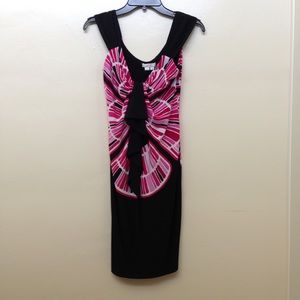 💕HP! Black and hot pink abstract dress