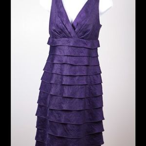 Purple evening wear dress Size 6 NWT