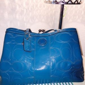 SOLD- Coach Mermaid Blue
