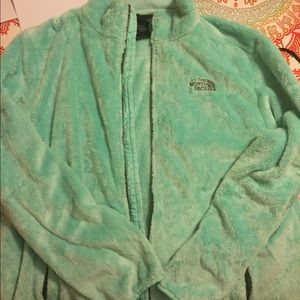 North Face Fuzzy Jacket Mint