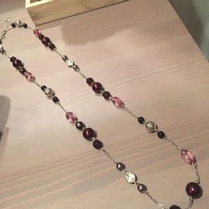 Lia Sophia long strand necklace