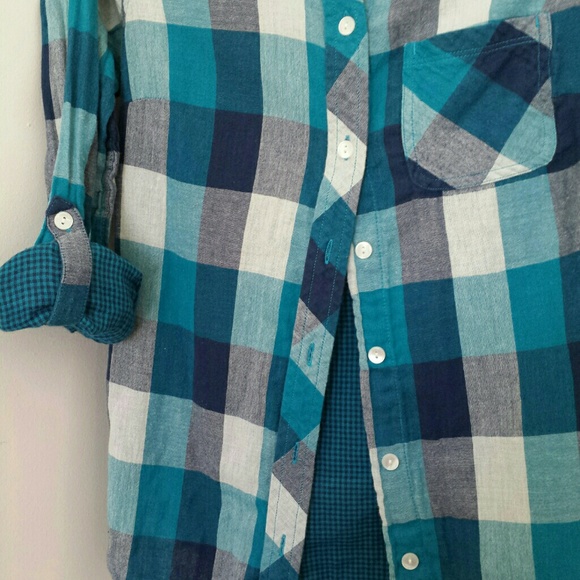 Mixed Pattern Button-Up - Picture 3 of 4