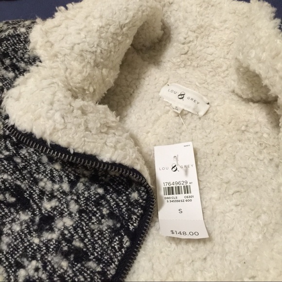 LOFT▪️*NWT* Tweed Moto Jacket (Lou & Grey) - Picture 2 of 4