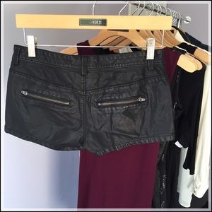 Leatherette Booty Shorts