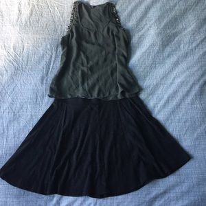 SALE! Topshop Green studded tank