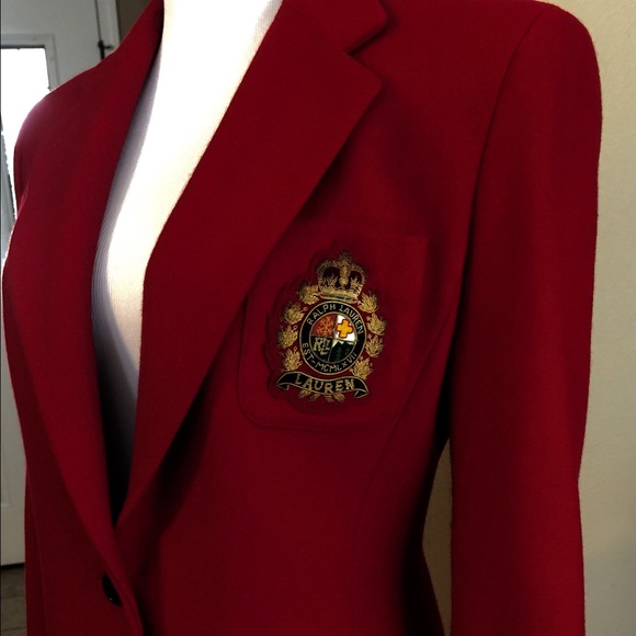 Ralph Lauren Deep Red Blazer/Jacket