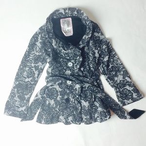 Floral Ruffle Jacket