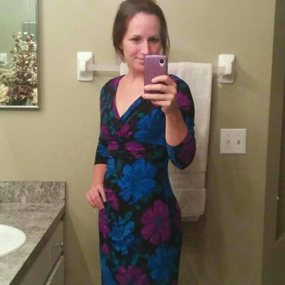 Ralph Lauren 3/4 length sleeved floral dress