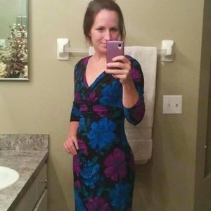 Ralph Lauren 3/4 length sleeved floral dress