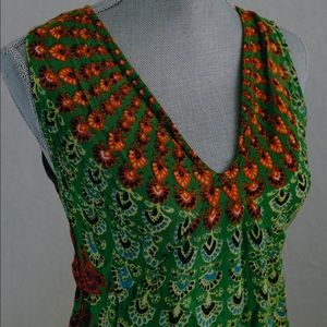Boho print tank