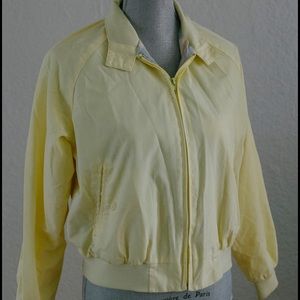 Yellow bomber jacket