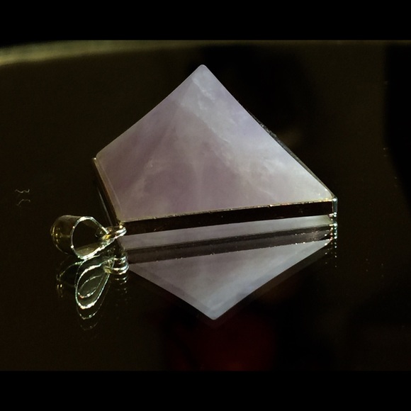 Amethyst Quartz Crystal & Sterling Pendant