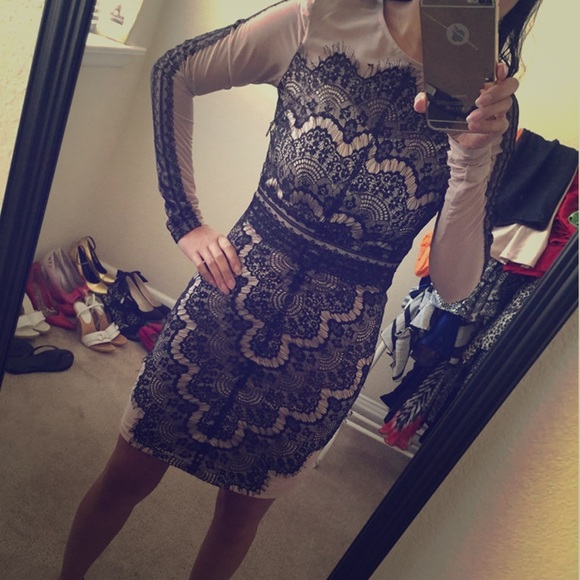 Mesh & Lace bodycon dress
