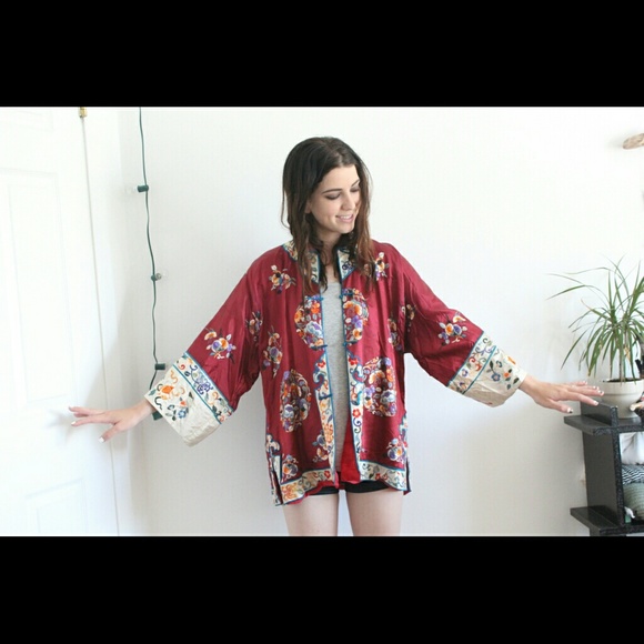 Vintage silk kimono