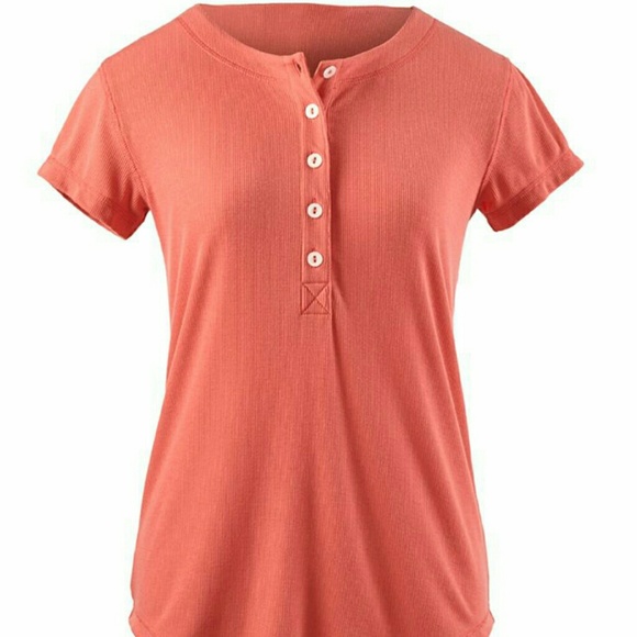 Cabi Henley Shirt Top Spring 2015 New Without Tags