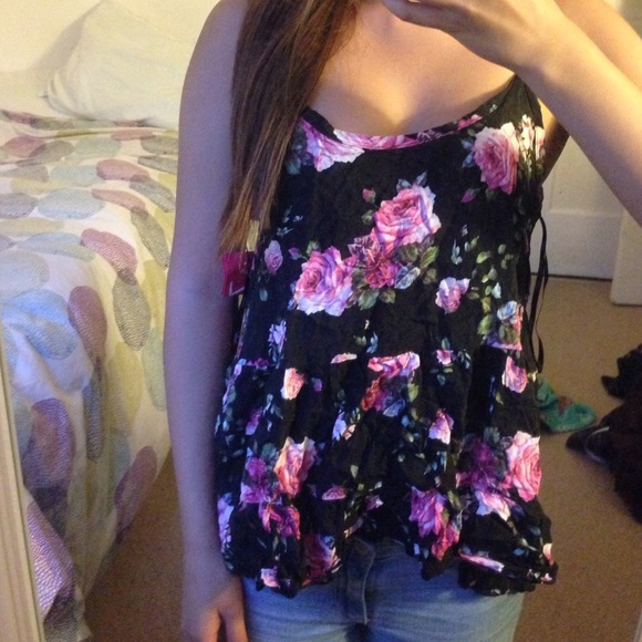 Floral Babydoll Tank Top