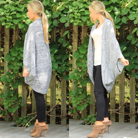 ️SOLD OUT Black Knit Cocoon Sweater - Picture 3 of 4