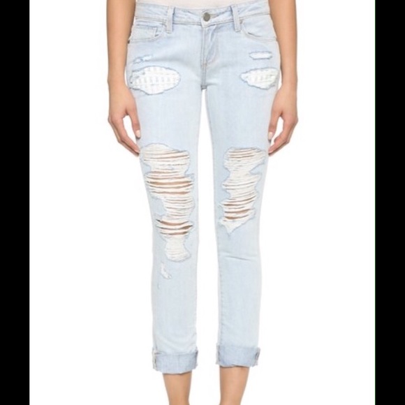 📌SOLD📌PAIGE Jimmy Jimmy Skinny Jeans Sawyer Dest - Picture 2 of 4