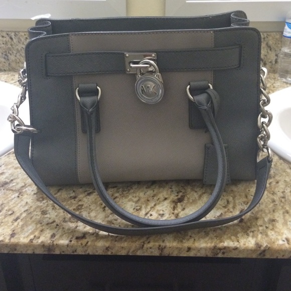Michael Kors Hamilton Handbag Gray