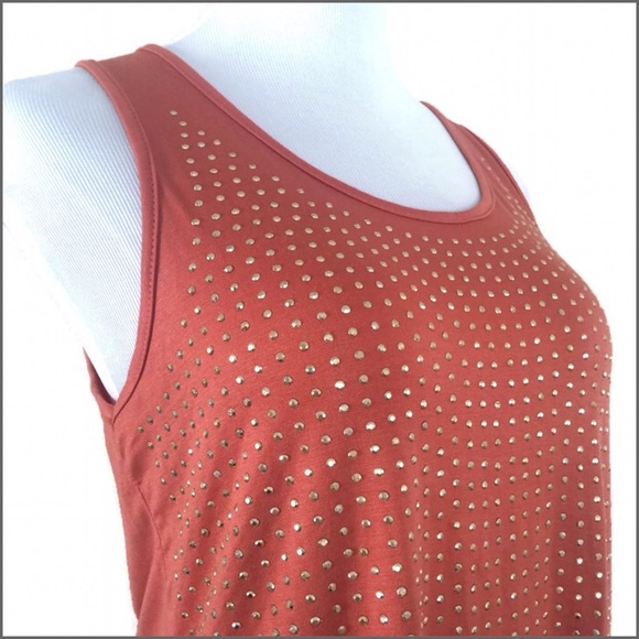 Orange/Gold Embellished Top - Picture 2 of 4