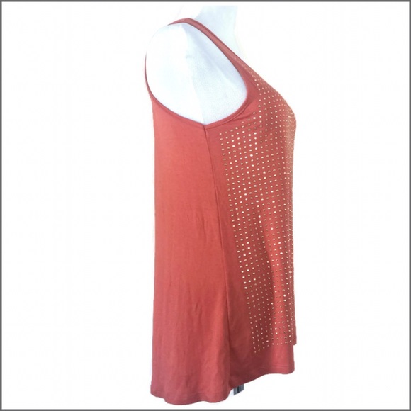 Orange/Gold Embellished Top - Picture 3 of 4