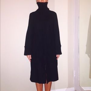 Black wool coat