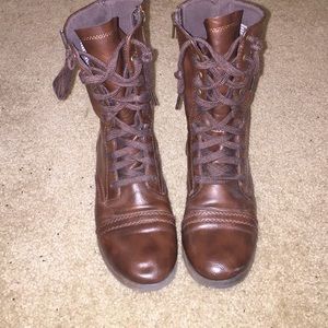 Brown Combat boots