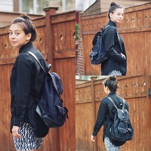 GAP Bags - Navy and Black canvas/leather (vegan) Backpack GAP Bags - Navy and Black canvas/leather (vegan) Backpack